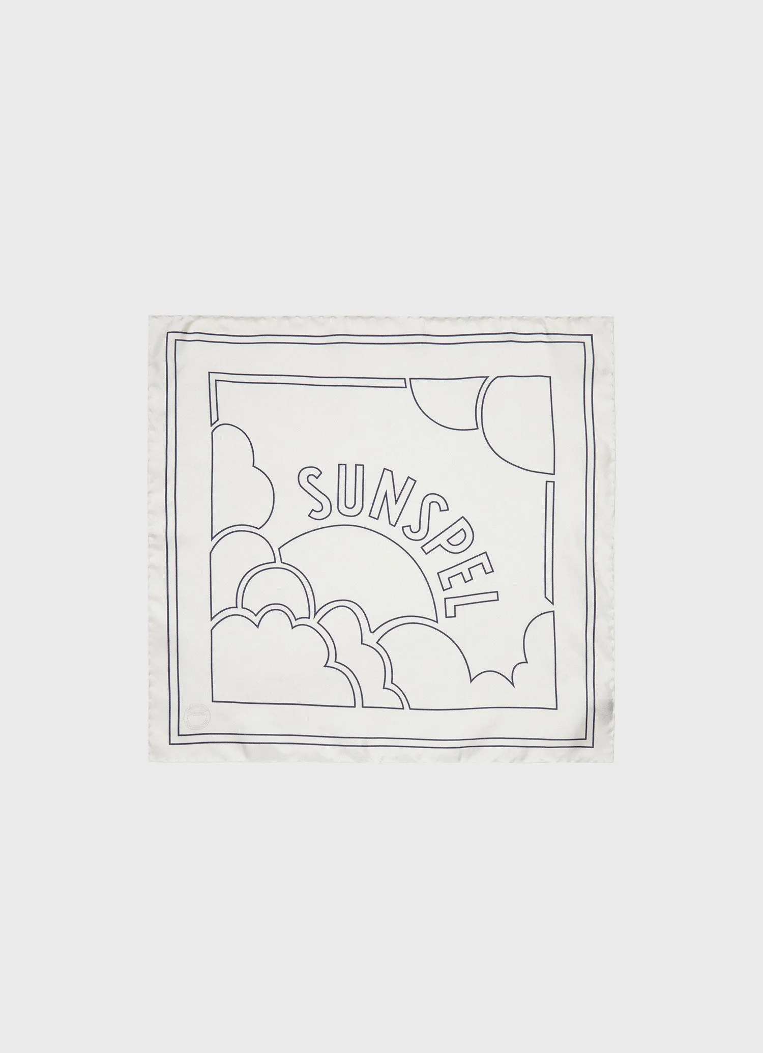 Silk Pocket Square in Ecru sold by Sunspel