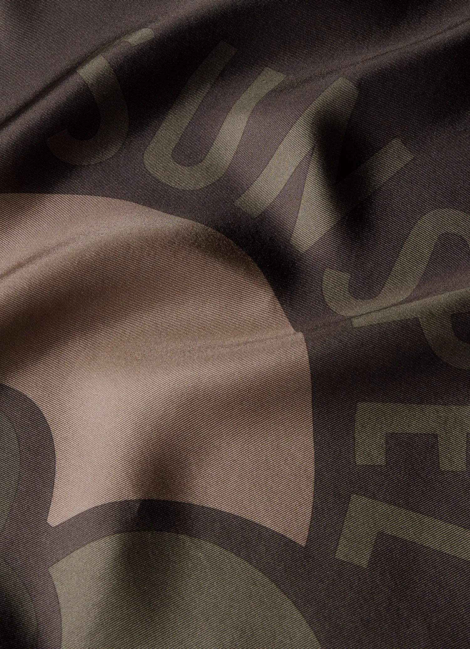 Silk Pocket Square in Coffee/Sandstone sold by Sunspel product image thumbnail 2