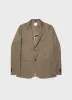 Men's Brushed Cotton Wool Two-Piece Suit in Sandstone sold by Sunspel