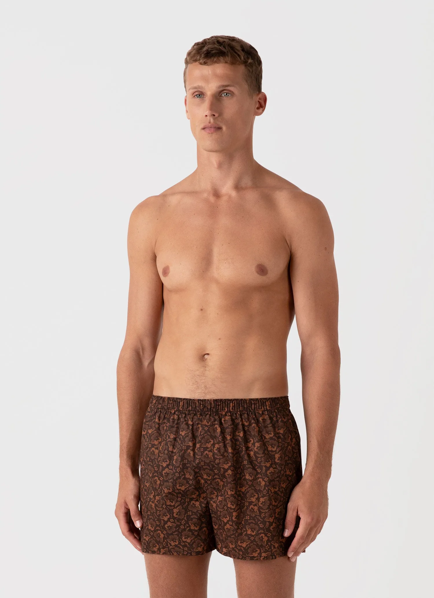 Men's Classic Boxer Shorts in Liberty Fabric in Autumn Floral sold by Sunspel product image thumbnail 2