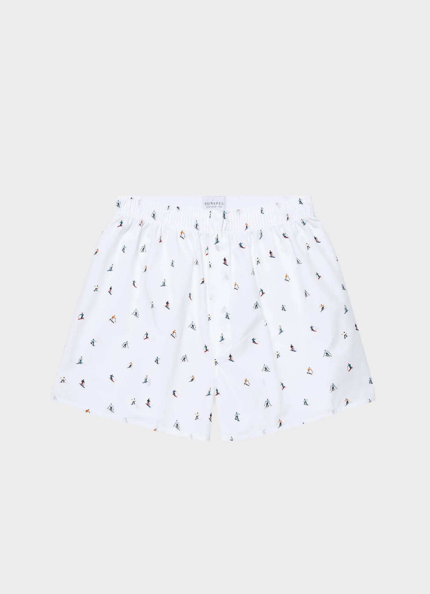 Men's Classic Boxer Shorts in Ski Slope sold by Sunspel