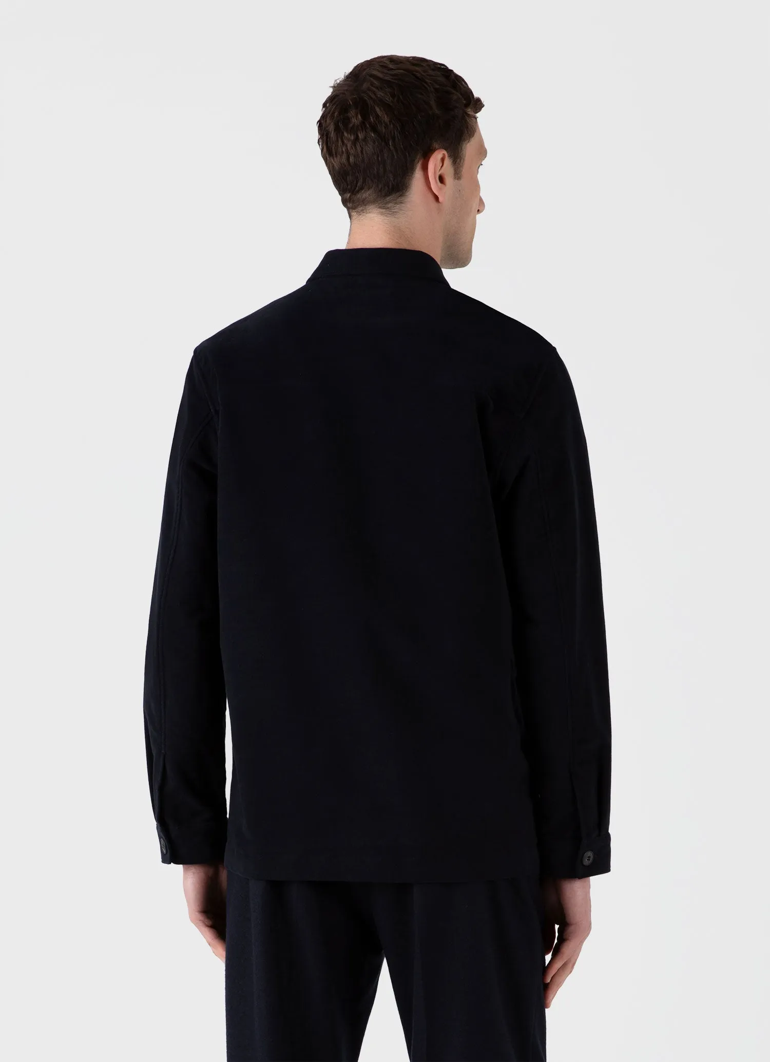 Men's Moleskin Twin Pocket Jacket in Navy sold by Sunspel product image thumbnail 5