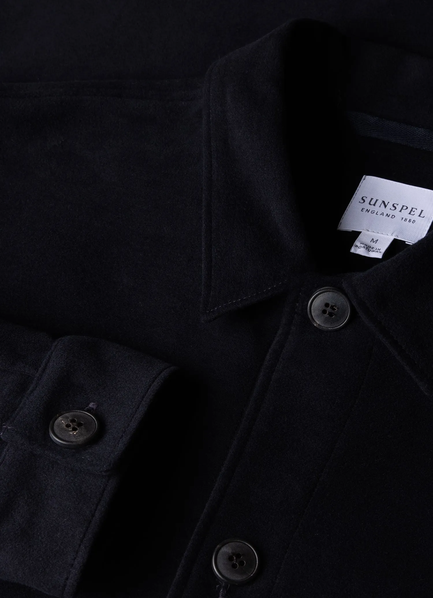 Men's Moleskin Twin Pocket Jacket in Navy sold by Sunspel product image thumbnail 4