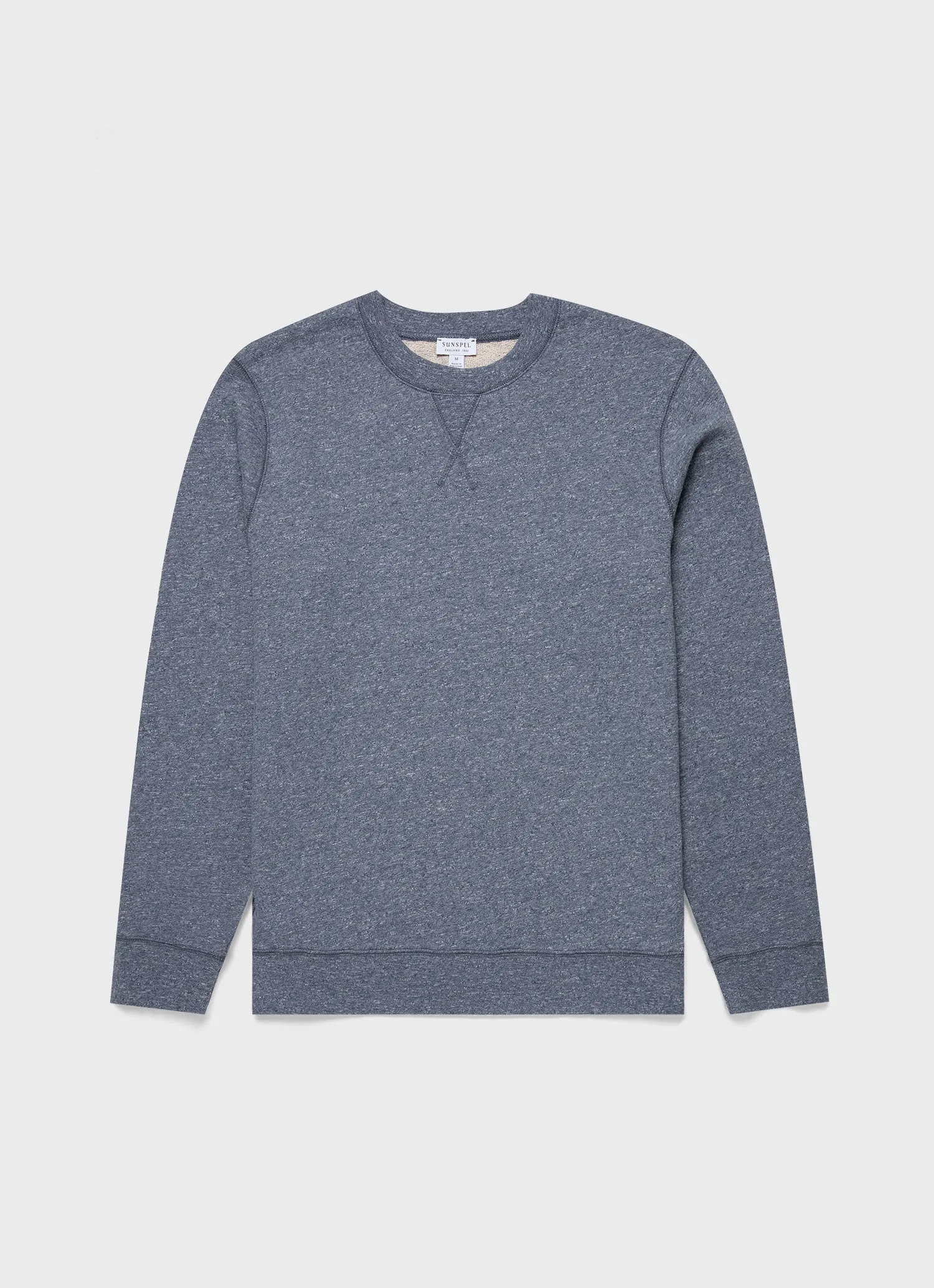Men's Loopback Sweatshirt in Navy Twist sold by Sunspel