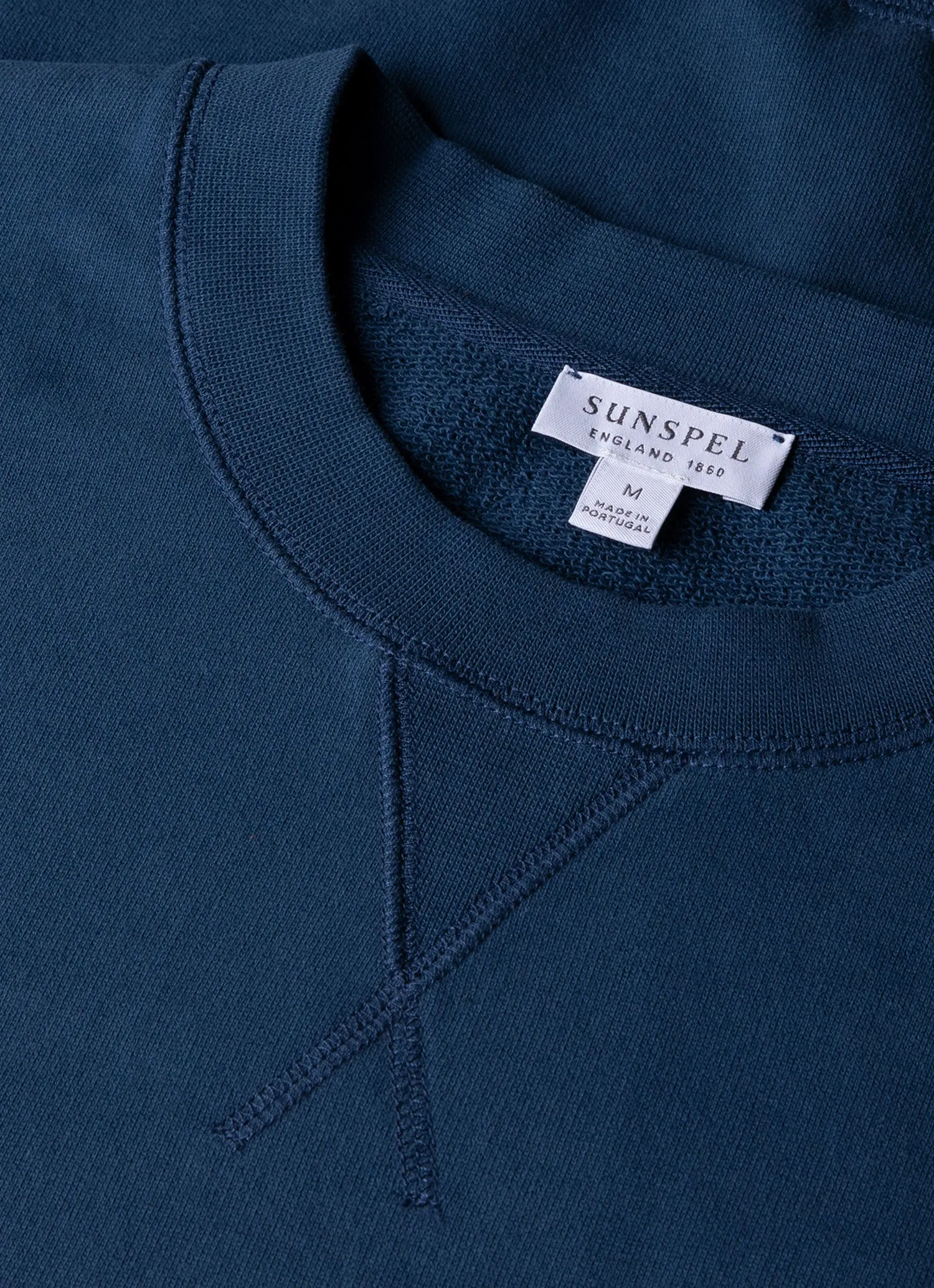 Men's Loopback Sweatshirt in Naval Blue sold by Sunspel product image thumbnail 4