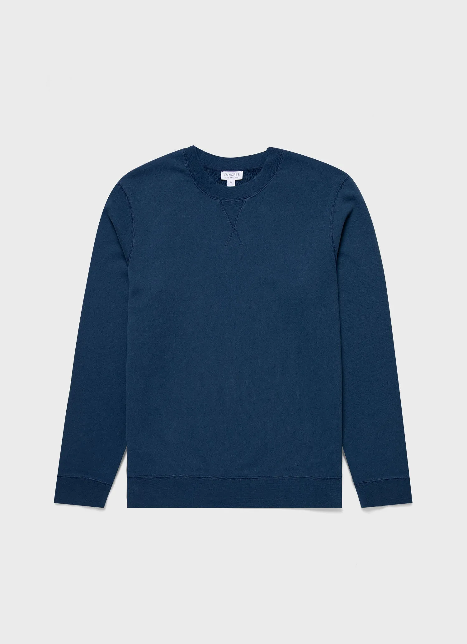 Men's Loopback Sweatshirt in Naval Blue sold by Sunspel