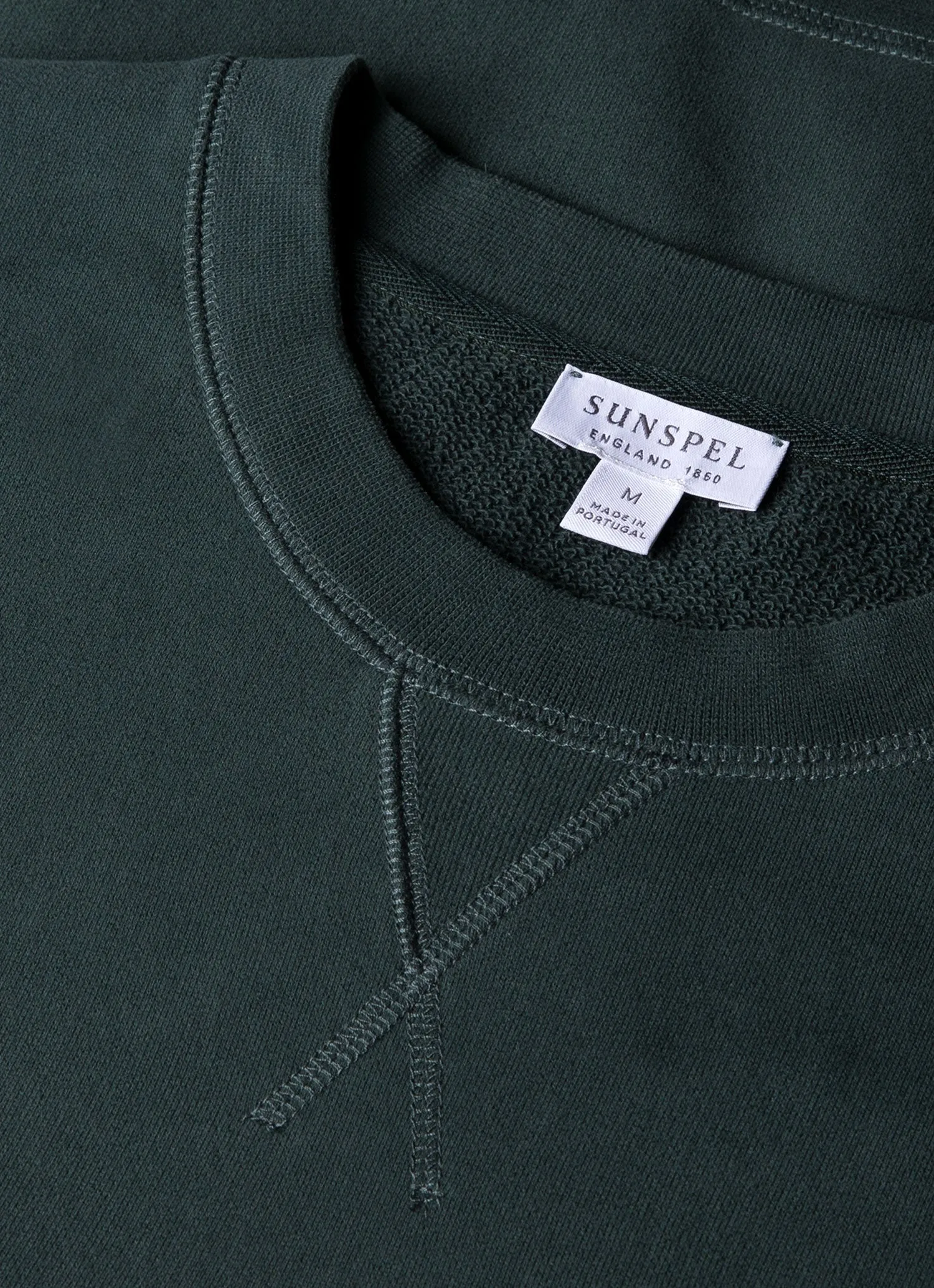 Men's Loopback Sweatshirt in Holly Green sold by Sunspel product image thumbnail 4