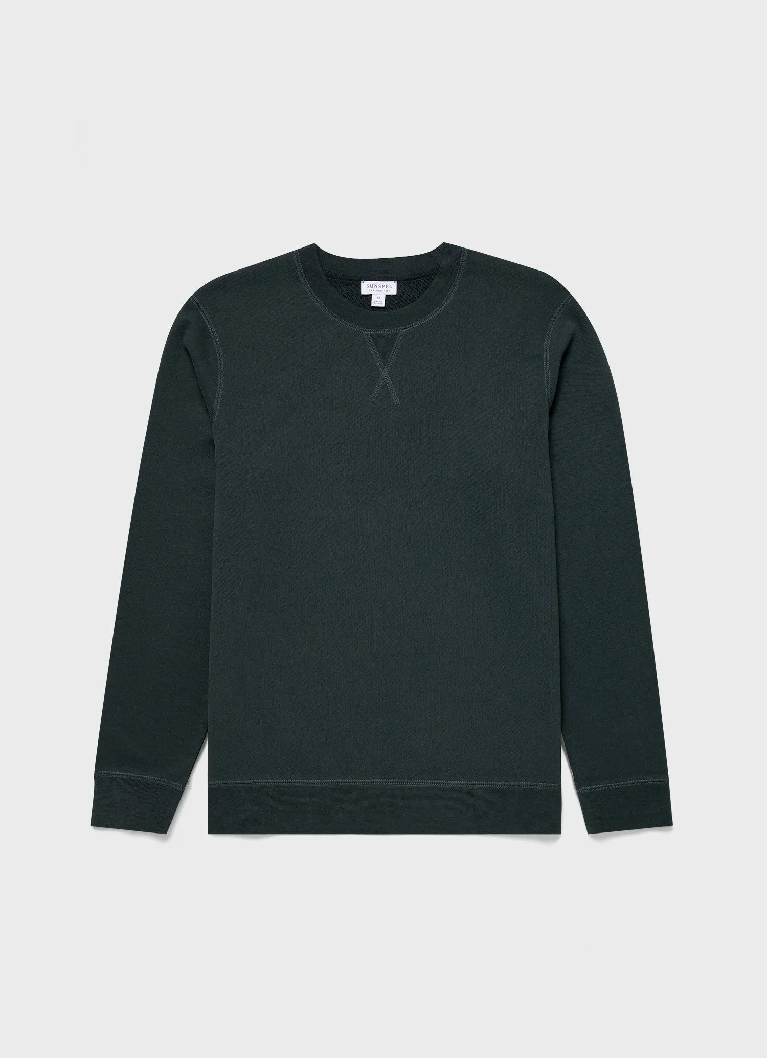 Men's Loopback Sweatshirt in Holly Green sold by Sunspel