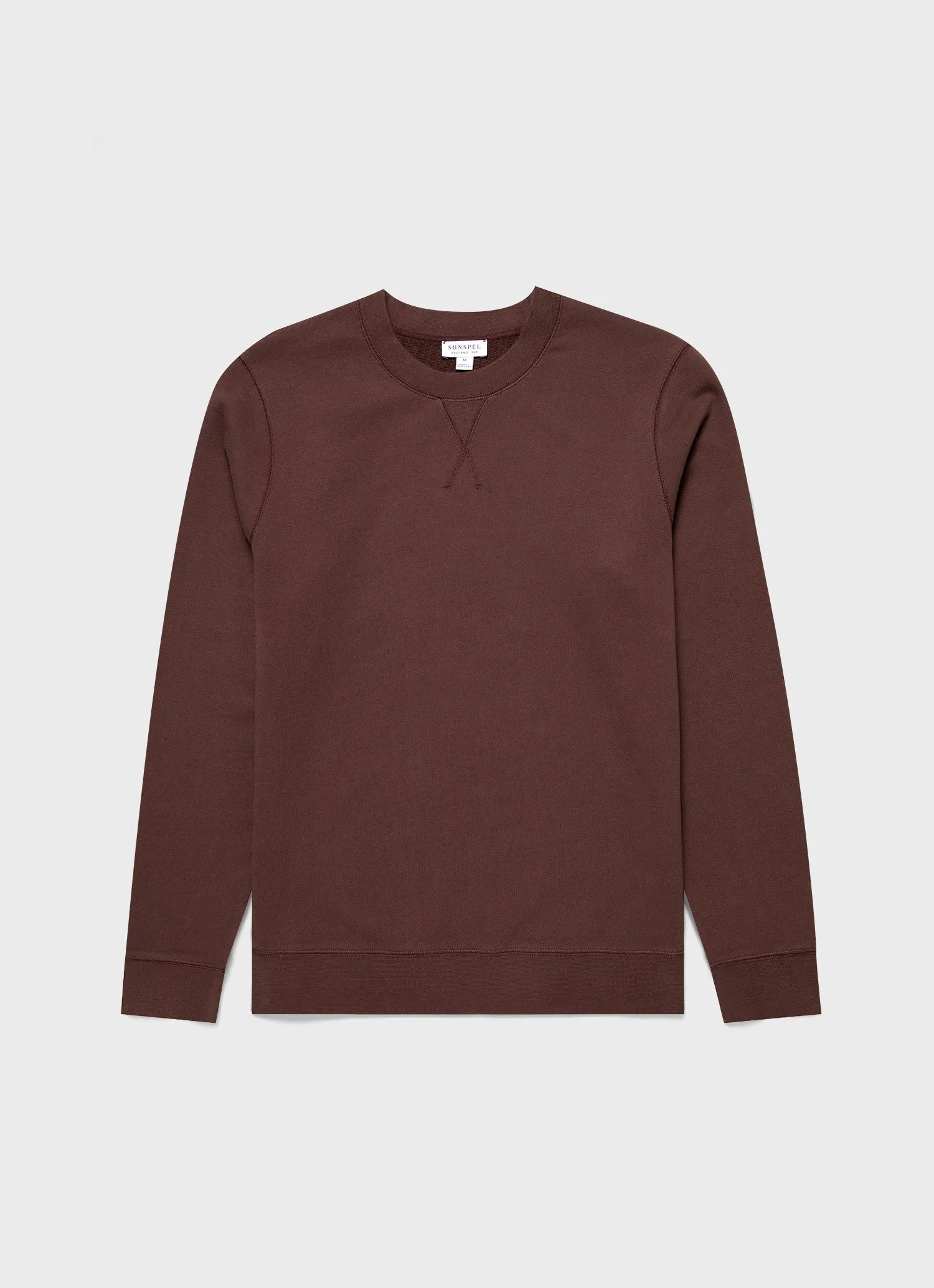 Men's Loopback Sweatshirt in Cocoa Brown sold by Sunspel