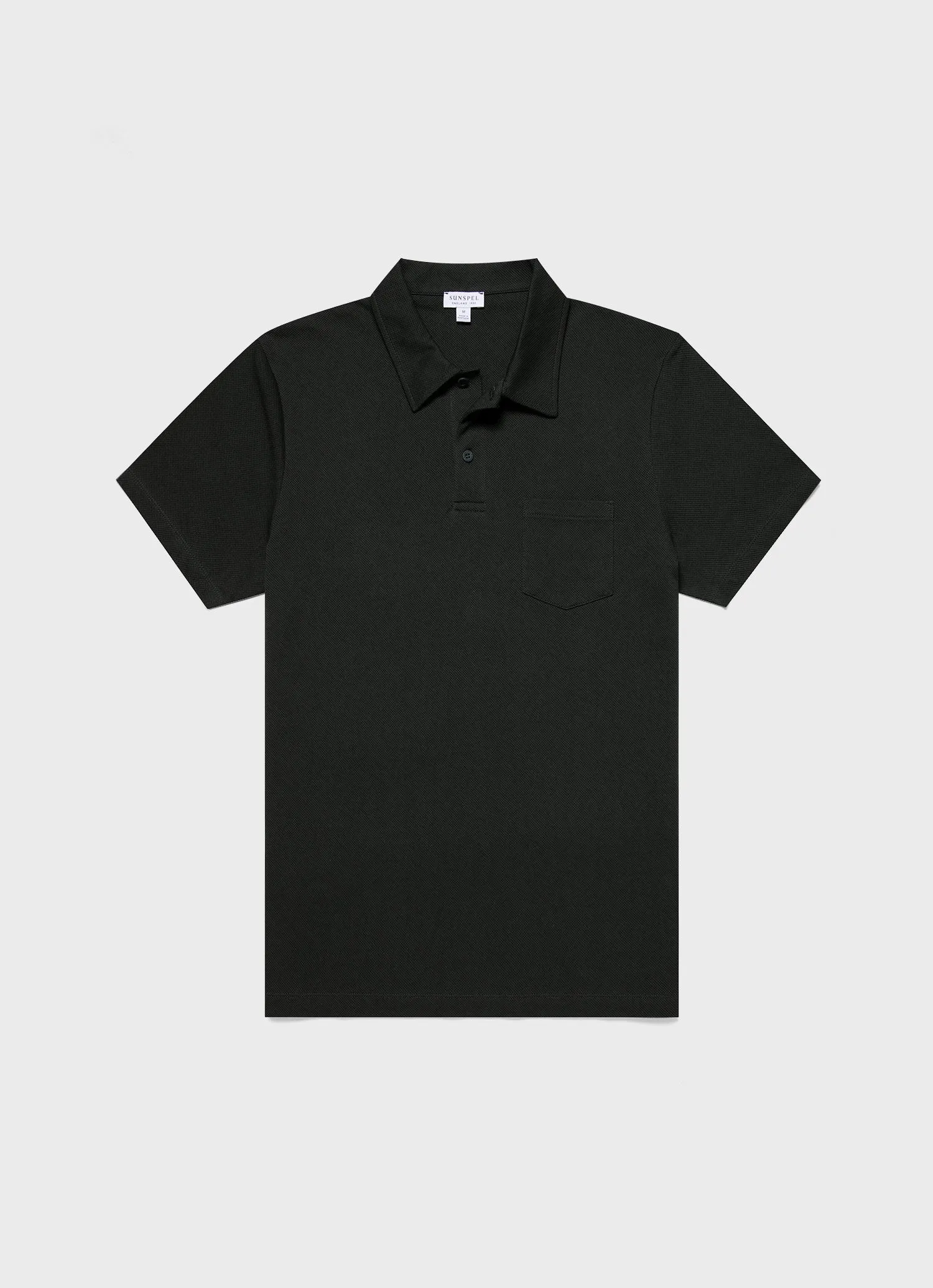 Men's Riviera Polo Shirt in Holly Green sold by Sunspel