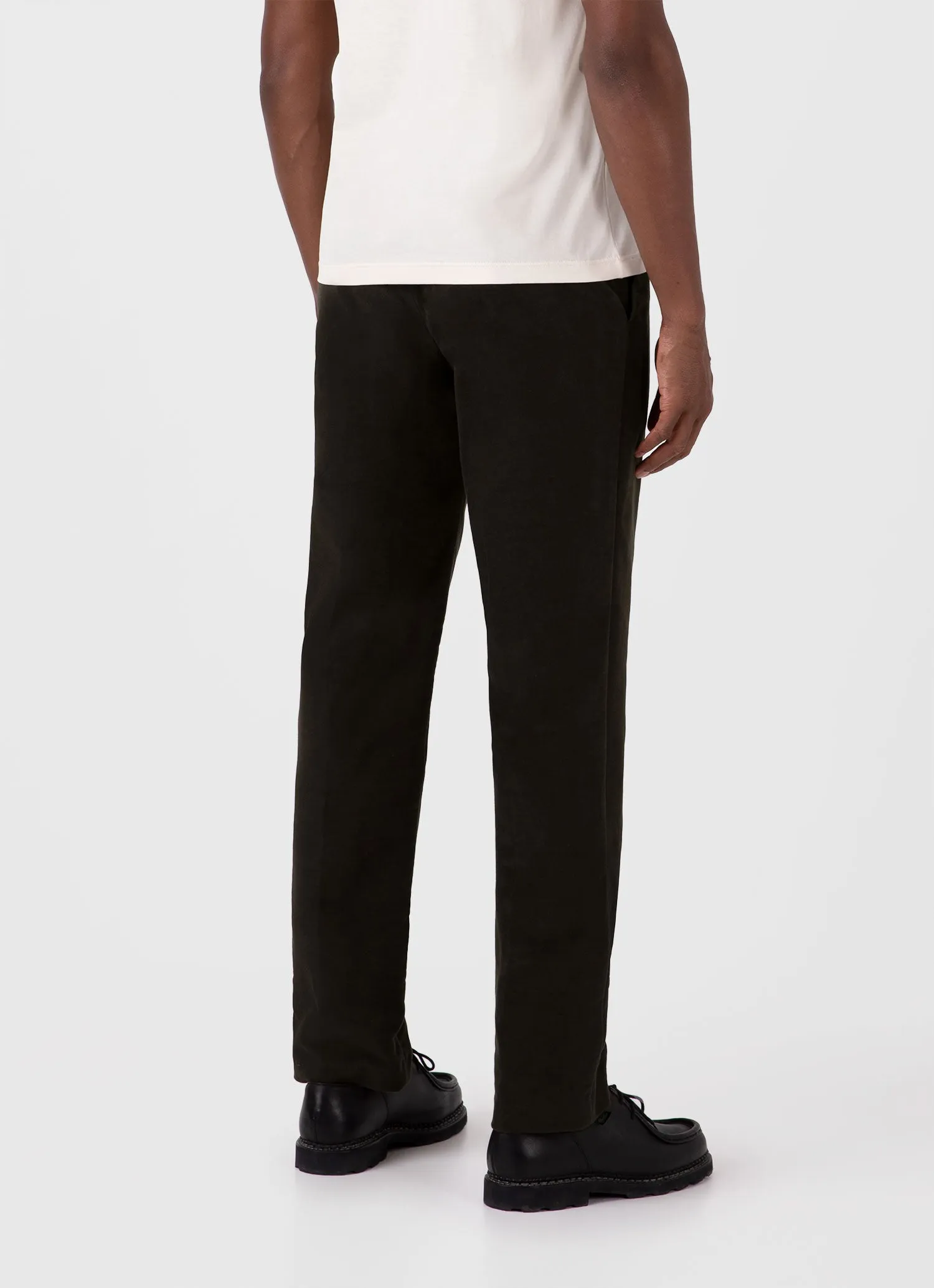 Men's Moleskin Trouser in Peat sold by Sunspel product image thumbnail 5