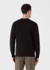 Men's Shetland Crew Neck Jumper in Midnight Melange sold by Sunspel