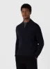 Men's Double Faced Bomber Jacket in Navy sold by Sunspel
