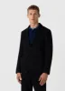 Men's Heavy Wool Jersey Blazer in Navy sold by Sunspel
