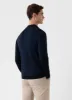 Men's Extra-Fine Merino Zip Neck in Light Navy sold by Sunspel