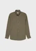 Men's Linen Shirt in Khaki sold by Sunspel