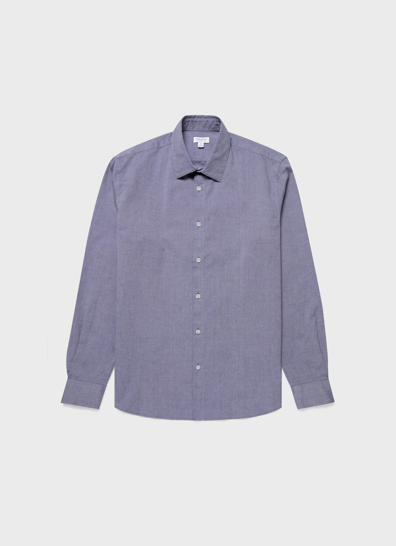 Men's Oxford Shirt in Dark Blue sold by Sunspel