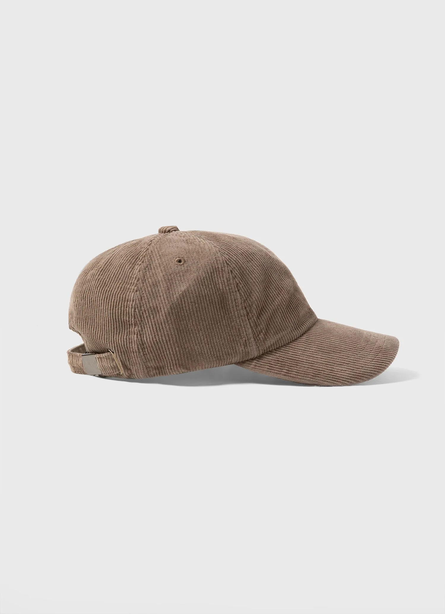 Corduroy Cap in Sandstone sold by Sunspel