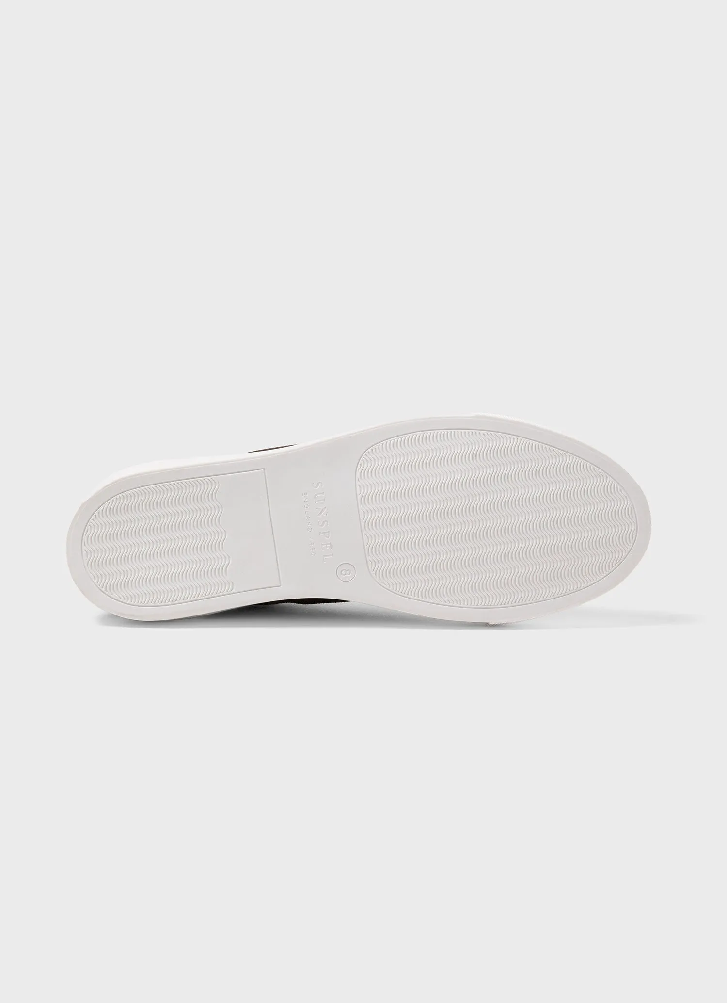 Men's Suede Tennis Shoe in Dark Moss sold by Sunspel product image thumbnail 3