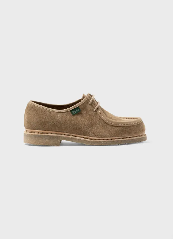 Paraboot Suede Michael in Dark Sand sold by Sunspel