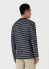 Men's Long Sleeve Heavyweight T-shirt in Navy/White sold by Sunspel