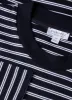 Men's Long Sleeve Heavyweight T-shirt in Navy/White sold by Sunspel