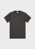 Men's Relaxed Fit Heavyweight T-shirt in Charcoal sold by Sunspel