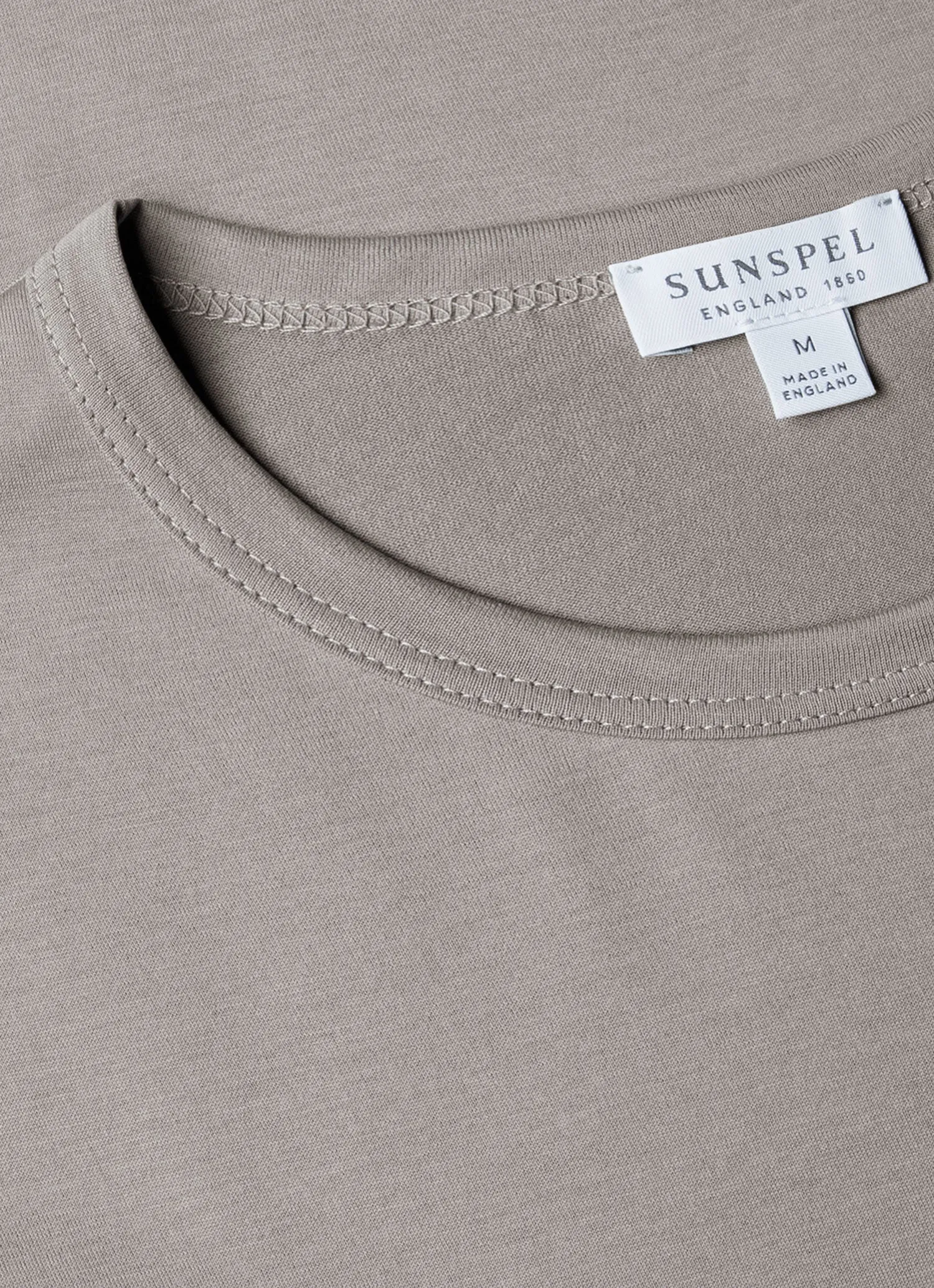 Men's Classic T-shirt in Pewter sold by Sunspel product image thumbnail 4