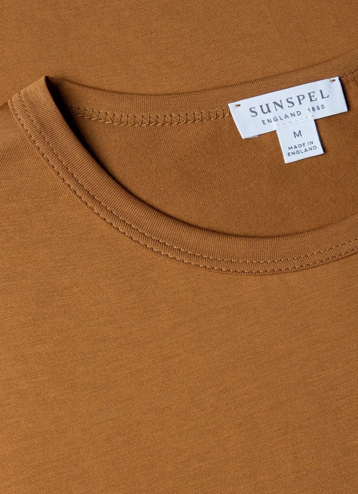 Men's Classic T-shirt in Golden Brown sold by Sunspel product image thumbnail 4