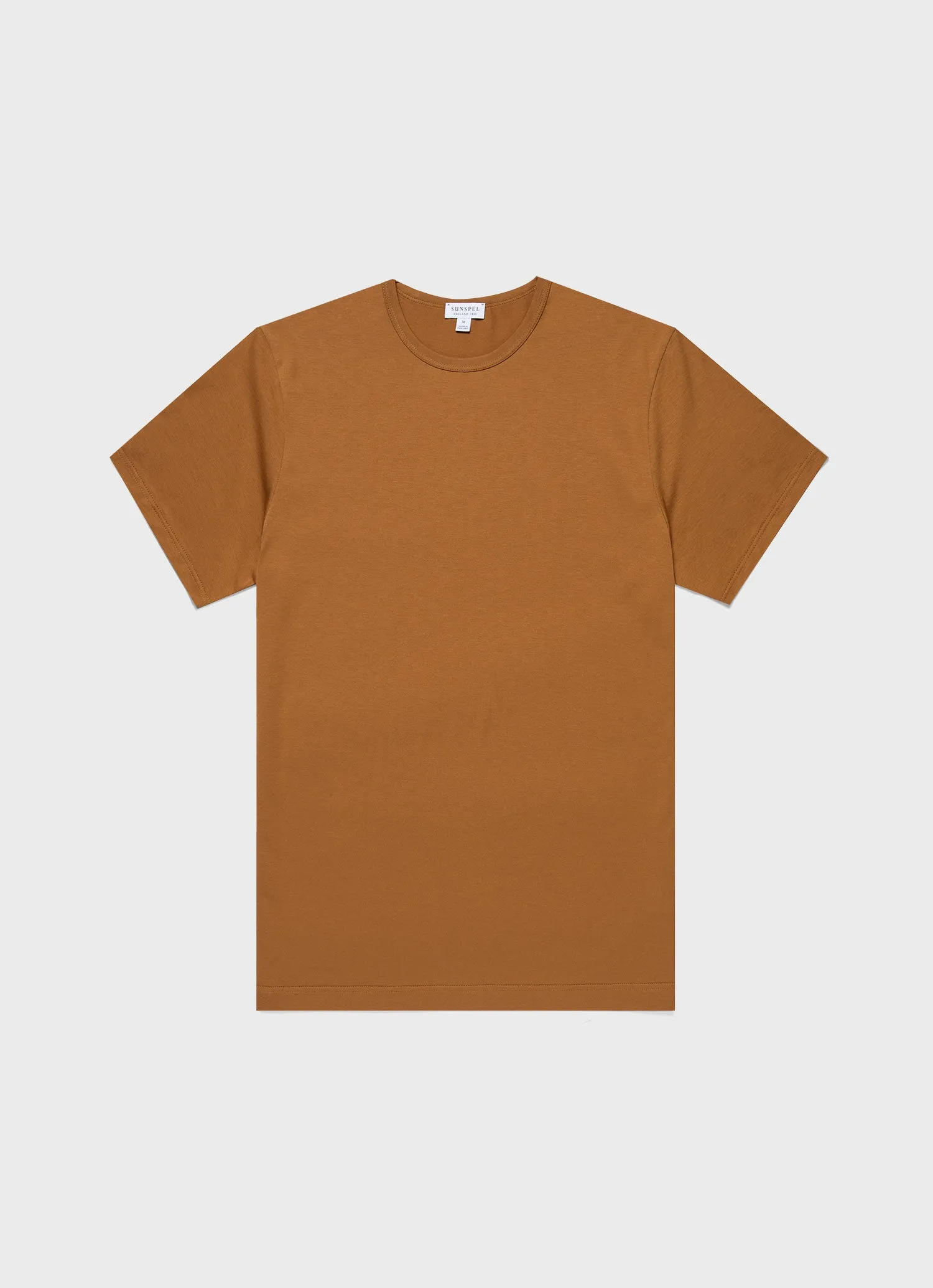 Men's Classic T-shirt in Golden Brown sold by Sunspel