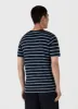 Men's Classic T-shirt in Navy/Como Blue Breton Stripe sold by Sunspel