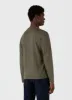 Men's Long Sleeve Riviera Midweight T-shirt in Khaki sold by Sunspel