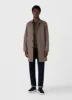 Men's Long Sleeve Riviera Midweight T-shirt in Khaki sold by Sunspel