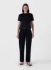 Women's Boy Fit T-shirt in Midnight Navy sold by Sunspel