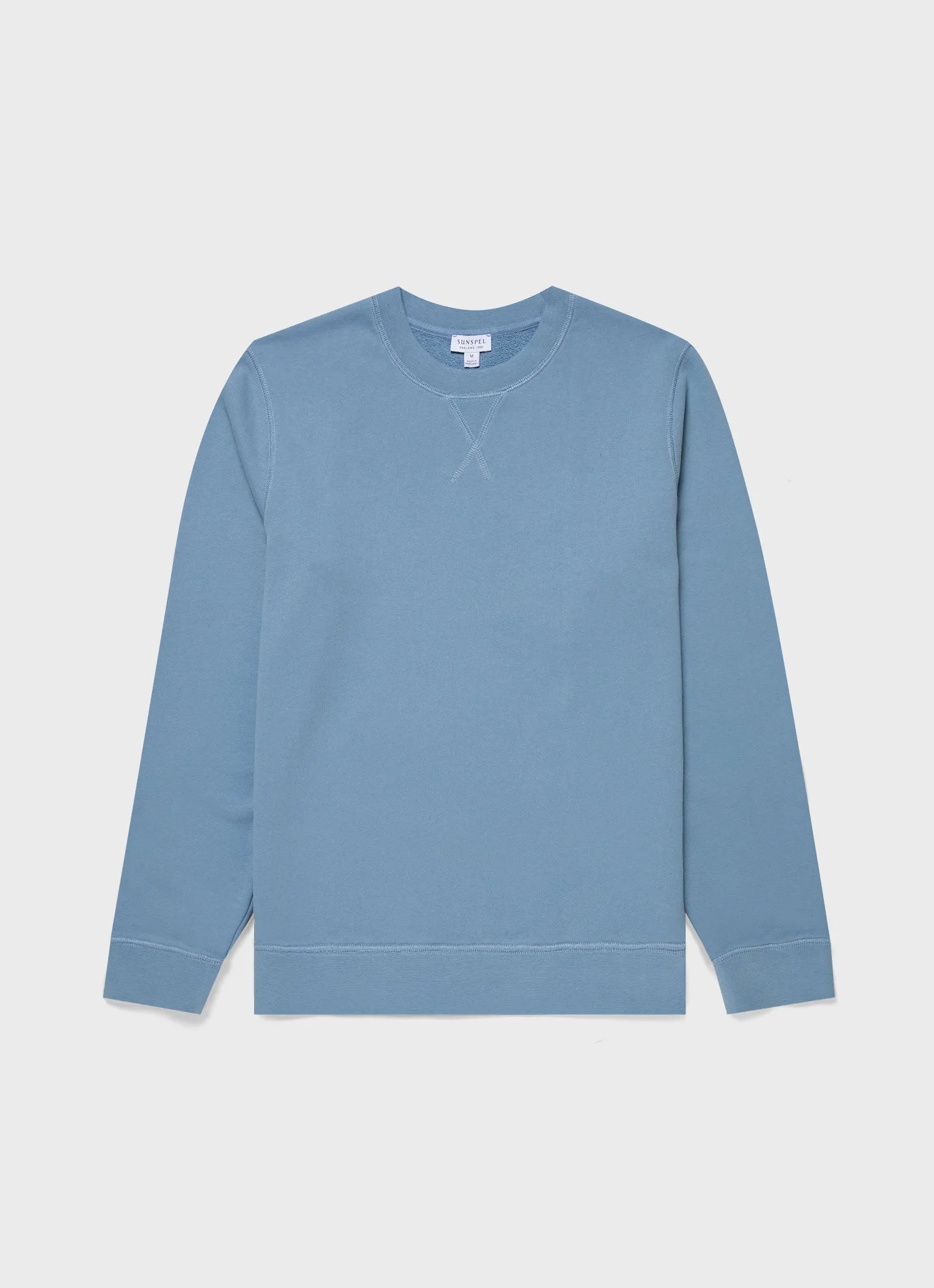 Men's Loopback Sweatshirt in Como Blue sold by Sunspel