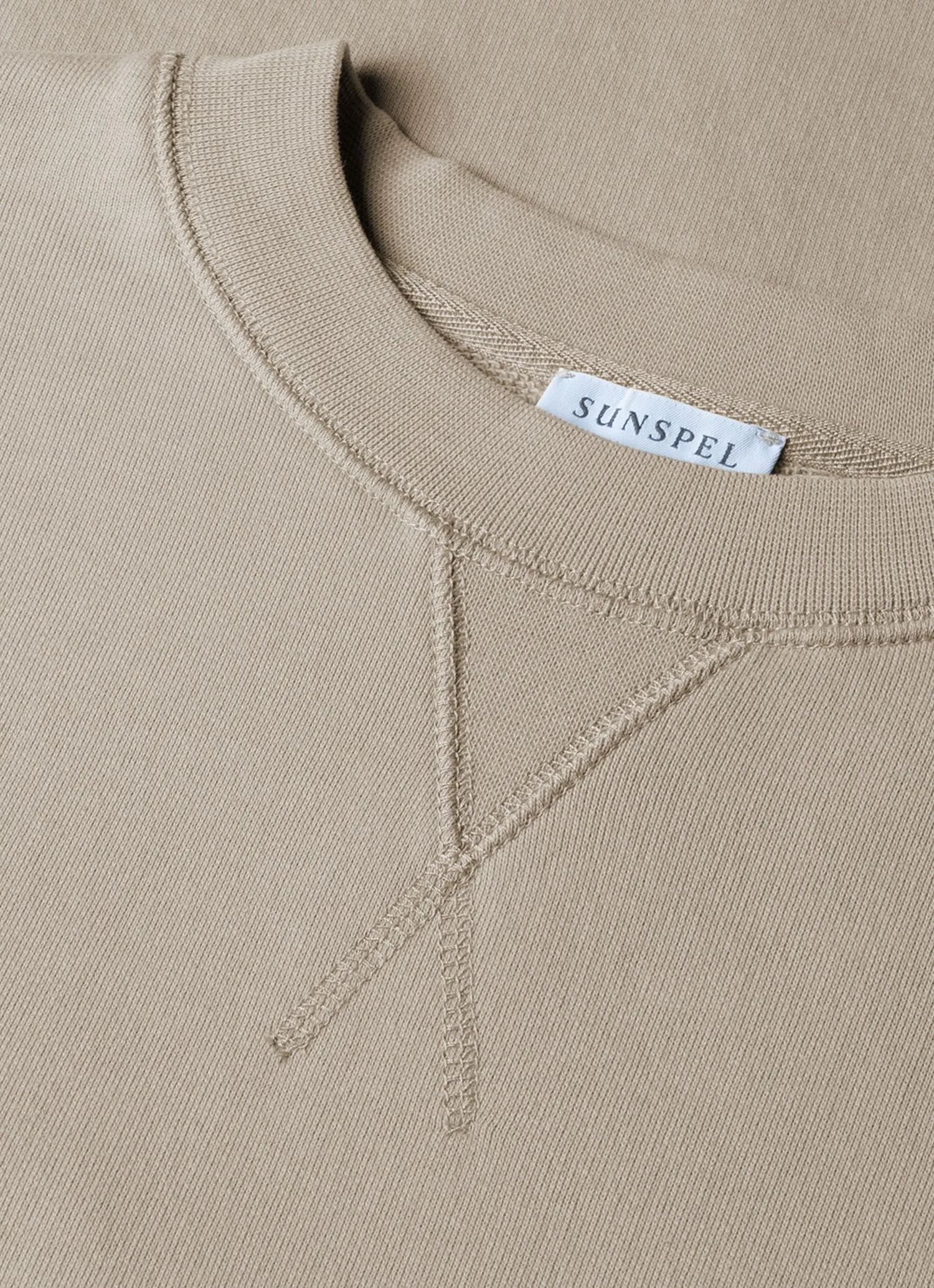 Men's Loopback Sweatshirt in Ash Grey sold by Sunspel product image thumbnail 4