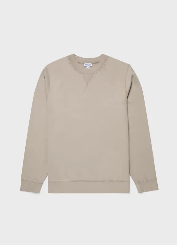 Men's Loopback Sweatshirt in Ash Grey sold by Sunspel