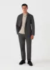 Men's Piqué Polo Shirt in Ash Grey sold by Sunspel