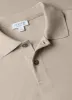 Men's Piqué Polo Shirt in Ash Grey sold by Sunspel