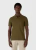 Men's Piqué Polo Shirt in Olive Green sold by Sunspel