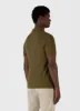 Men's Piqué Polo Shirt in Olive Green sold by Sunspel