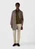 Men's Piqué Polo Shirt in Olive Green sold by Sunspel