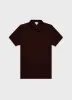 Men's Piqué Polo Shirt in Raisin sold by Sunspel