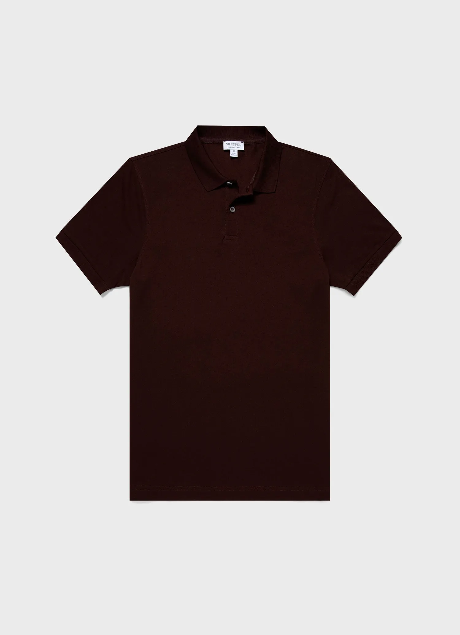 Men's Piqué Polo Shirt in Raisin sold by Sunspel
