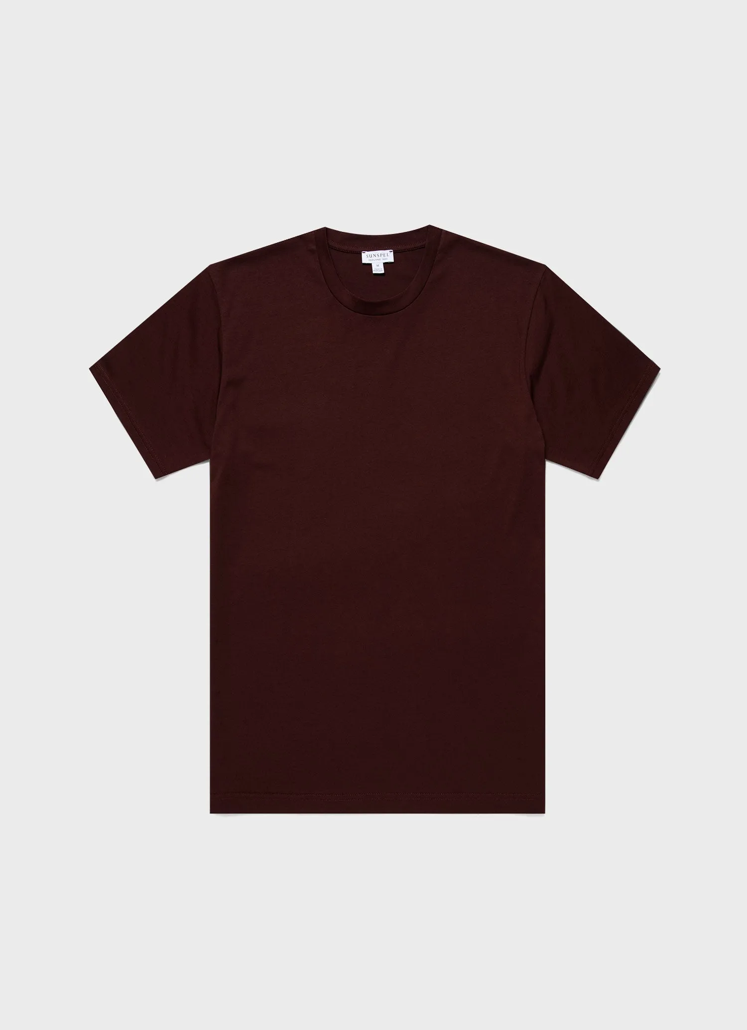 Men's Riviera Midweight T-shirt in Raisin sold by Sunspel