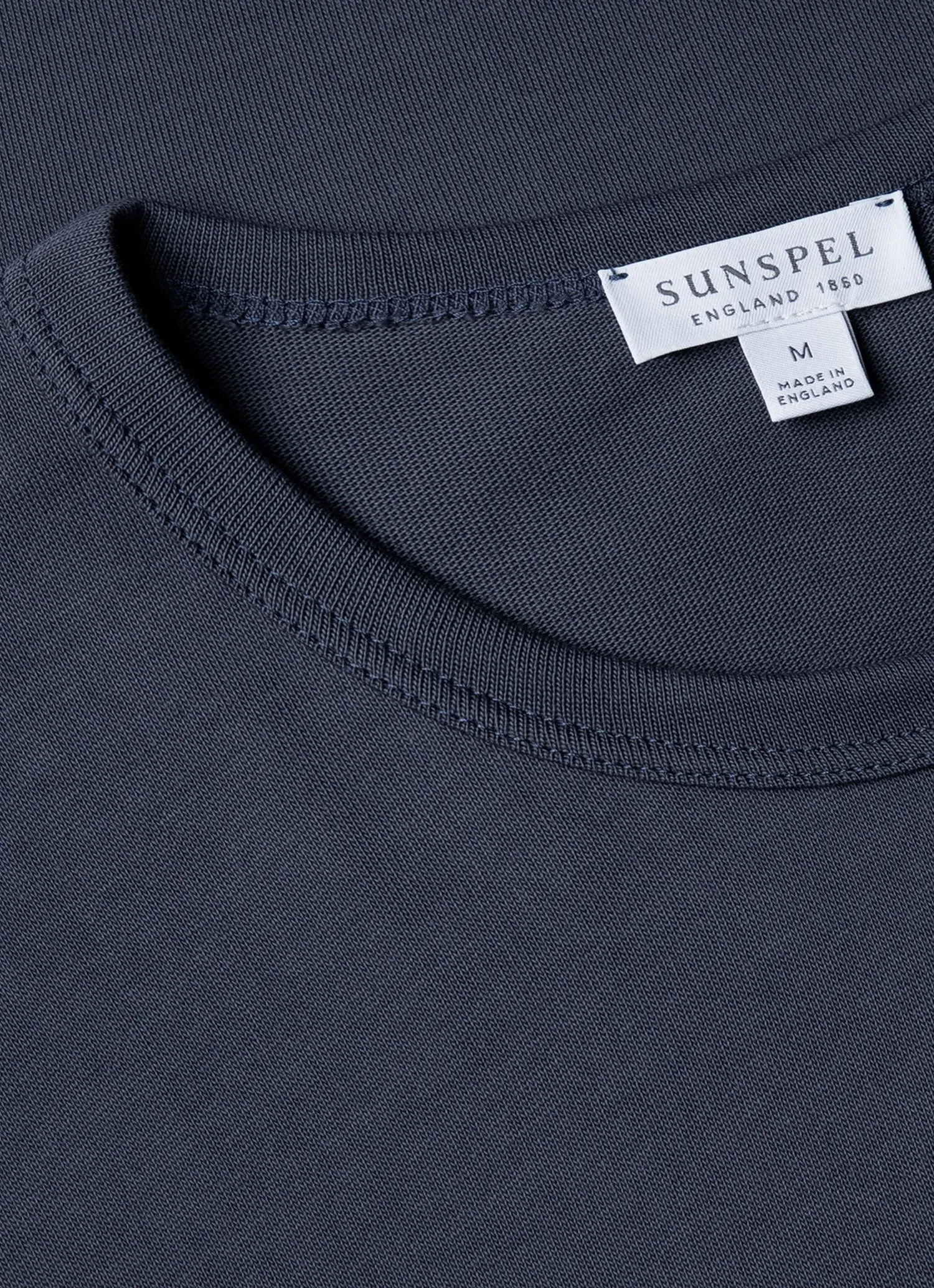 Men's Single Jersey T-shirt in Slate Blue sold by Sunspel product image thumbnail 4
