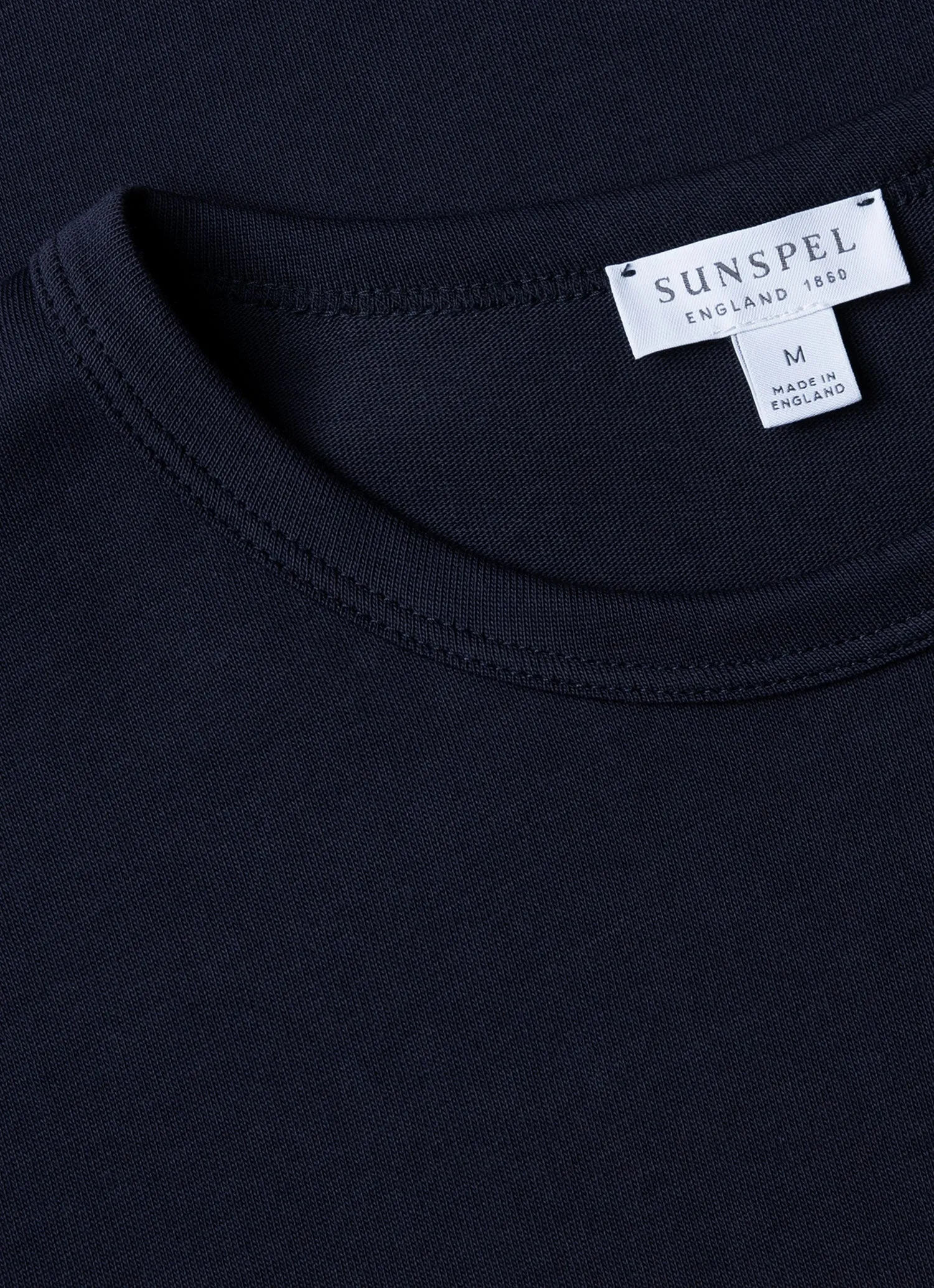 Men's Single Jersey T-shirt in Navy sold by Sunspel product image thumbnail 4