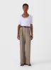 Women's Stretch Cotton Scoop Top in White sold by Sunspel