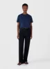 Women's Relaxed Fit T-shirt in Ink Blue sold by Sunspel