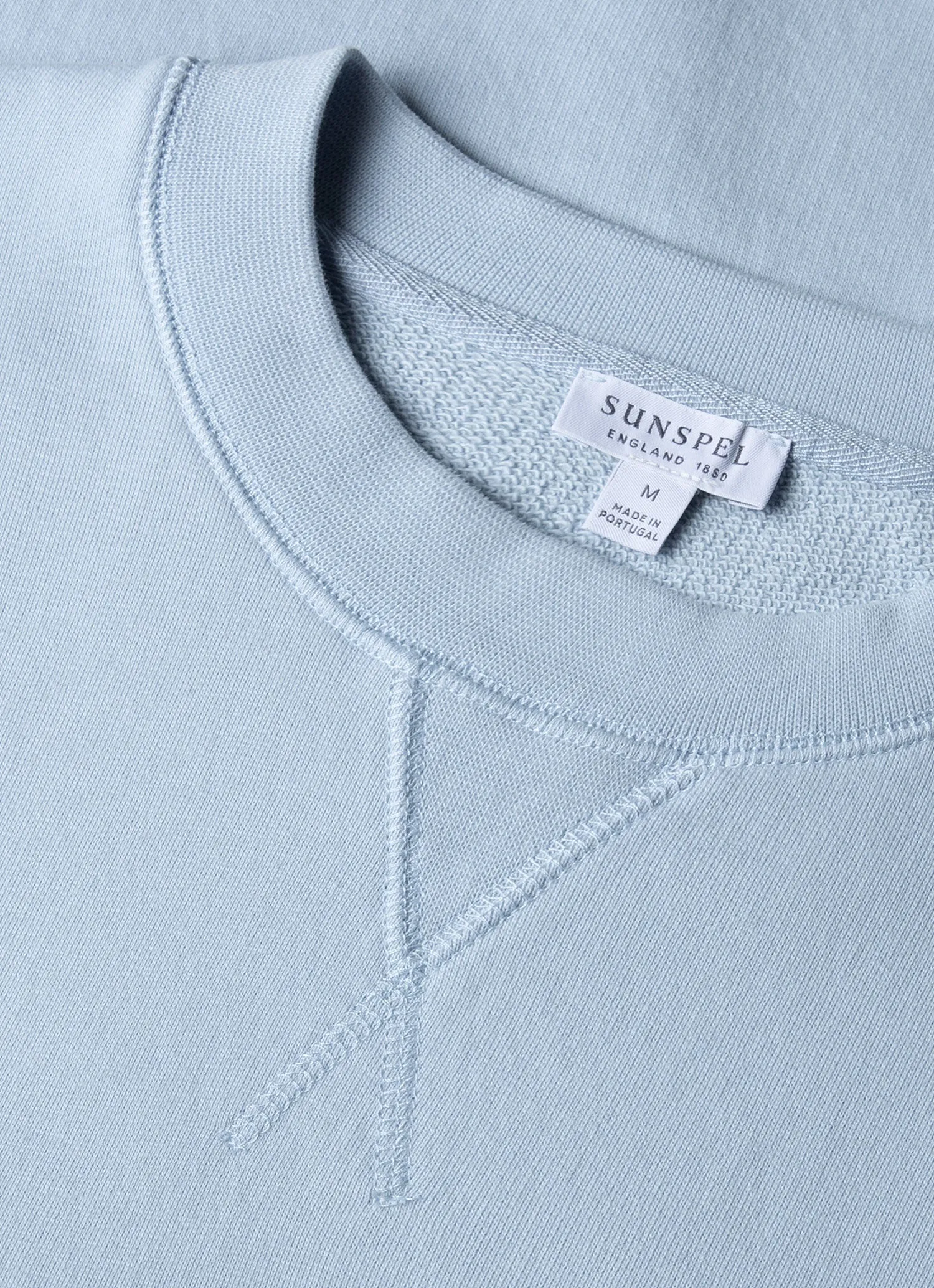 Men's Loopback Sweatshirt in Blue Mist sold by Sunspel product image thumbnail 4